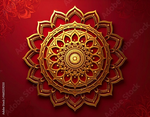 Decorative Abstract Circular Motif
