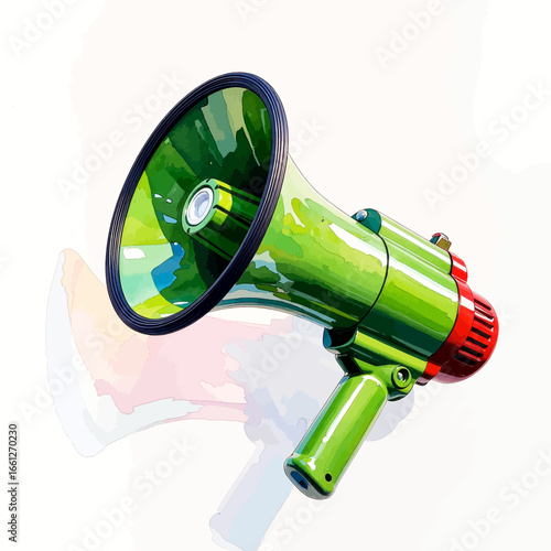Green Megaphone Amplifying Nature's Call
