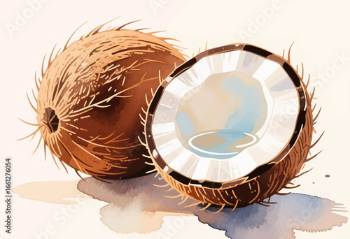 Tropical Serenity: Coconut Oasis on Sandy Beach