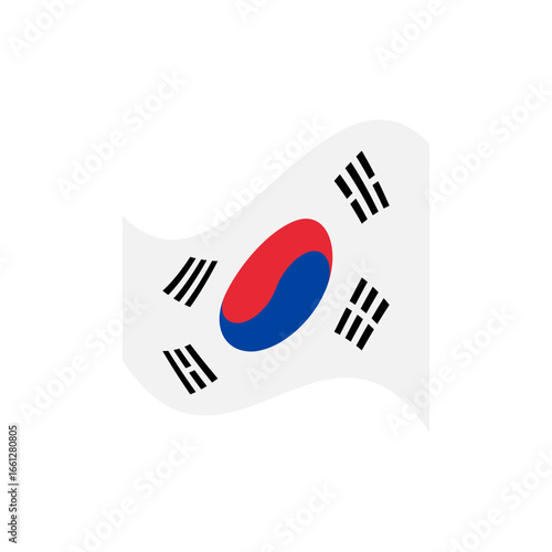 Flag of South Korea – Taegeukgi Flat Vector Emblem