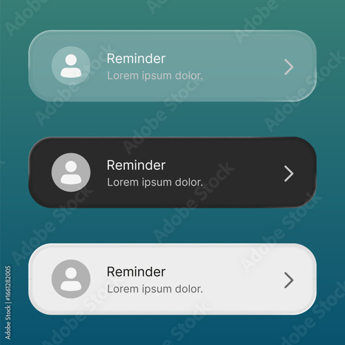 Clean and simple notification reminder design for social media and promotion post