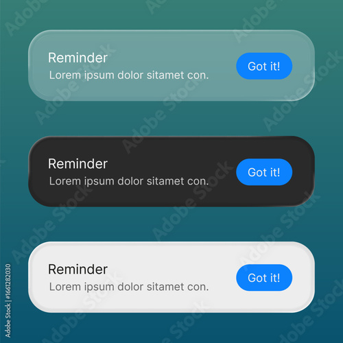 Clean and simple notification reminder design for social media and promotion post