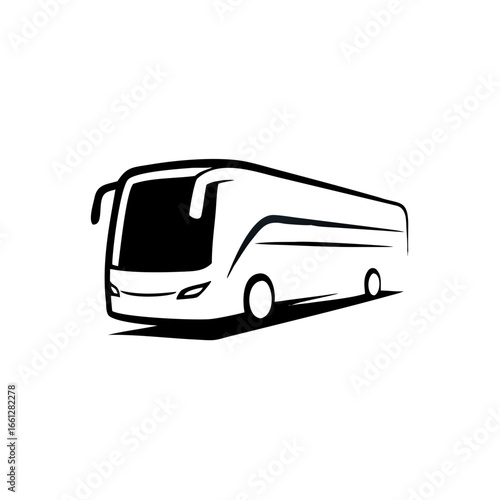 travel bus logo icon vector design illustration template