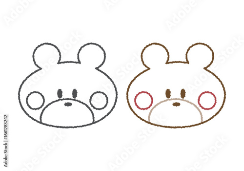 熊の手描きアイコン