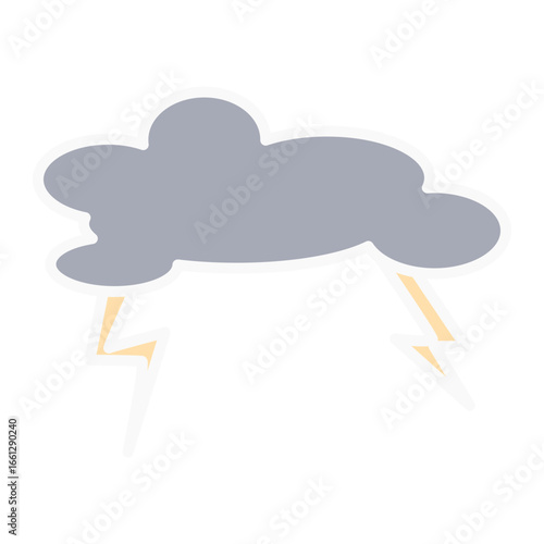 Stormy cloud with thunderstorm