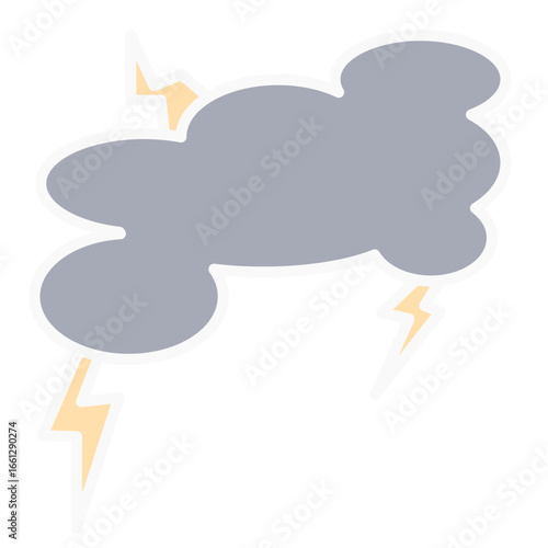 Stormy cloud with thunderstorm