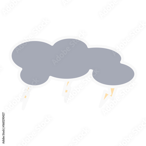 Stormy cloud with thunderstorm