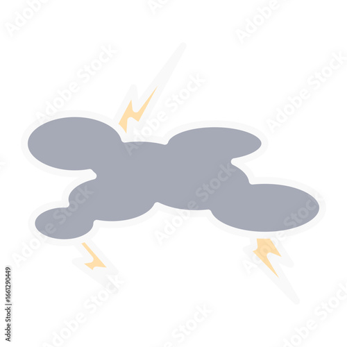 Stormy cloud with thunderstorm