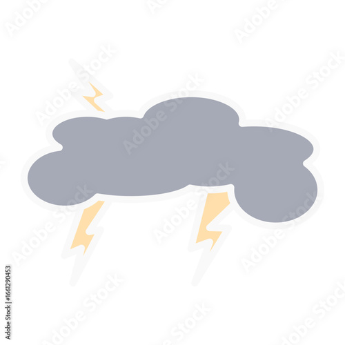 Stormy cloud with thunderstorm