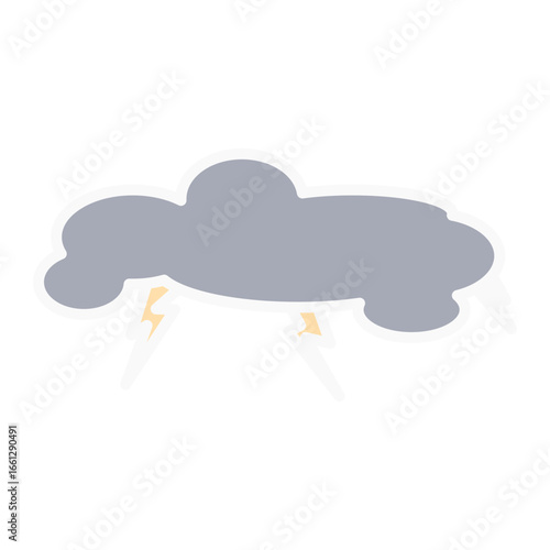Stormy cloud with thunderstorm