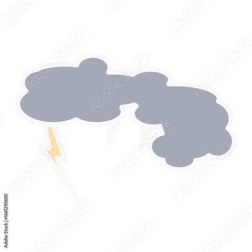 Stormy cloud with thunderstorm