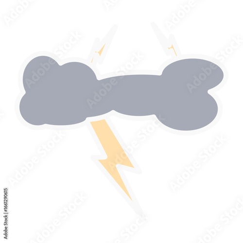 Stormy cloud with thunderstorm