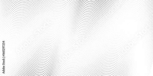 Flowing dots particles nice wave pattern halftone black gradient curve noise simple modern good natural