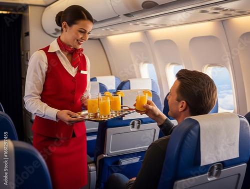 Friendly service creates a comfortable atmosphere inside the cabin.