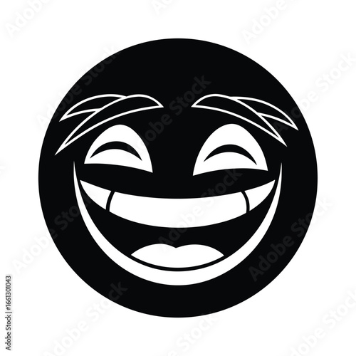 Funny Emoji Face Mashup Illustration