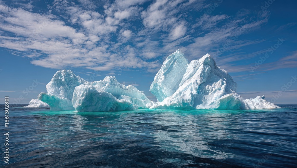 custom made wallpaper toronto digitalMassive icebergs in turquoise water under a vibrant blue sky