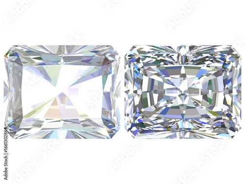 emerald-cut diamonds, a popular diamond shape known for its elegant and timeless design.