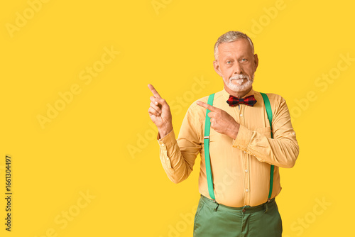 Handsome happy mature man w...