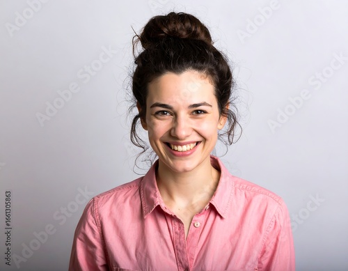 Woman smiling warmly