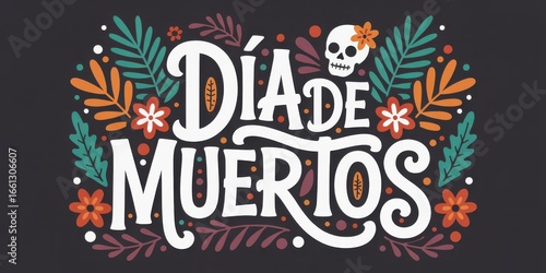 Dia de muertos, day of the dead, mexican holiday vector illustration