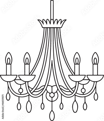 Luxurious Crystal Chandelier for Dining Rooms and Elegant Interiors