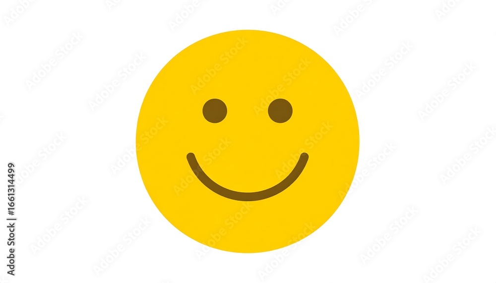 Fototapeta premium Yellow Smiley Face Image Analysis