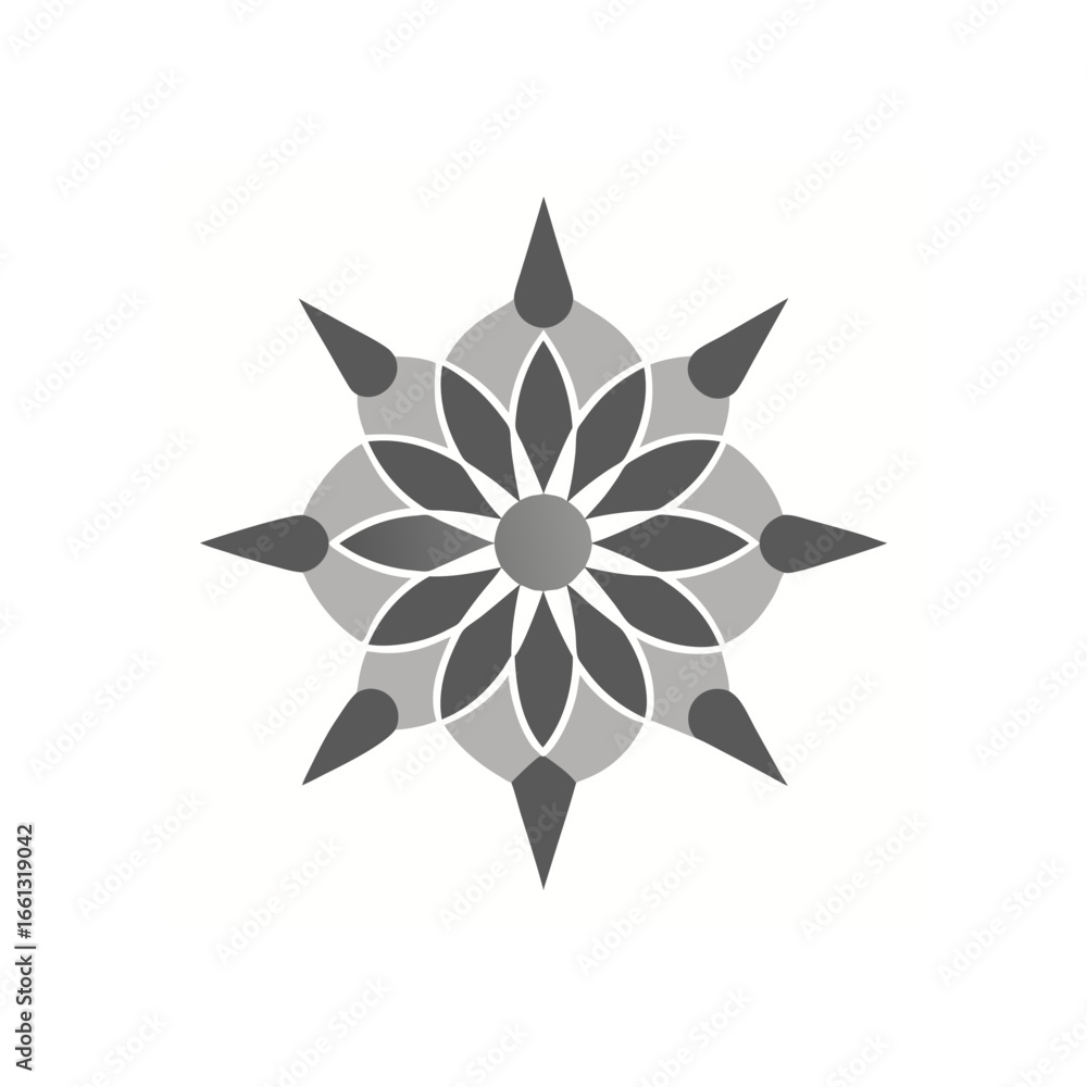 Obraz premium a minimalist mandala with clean lines and simple g