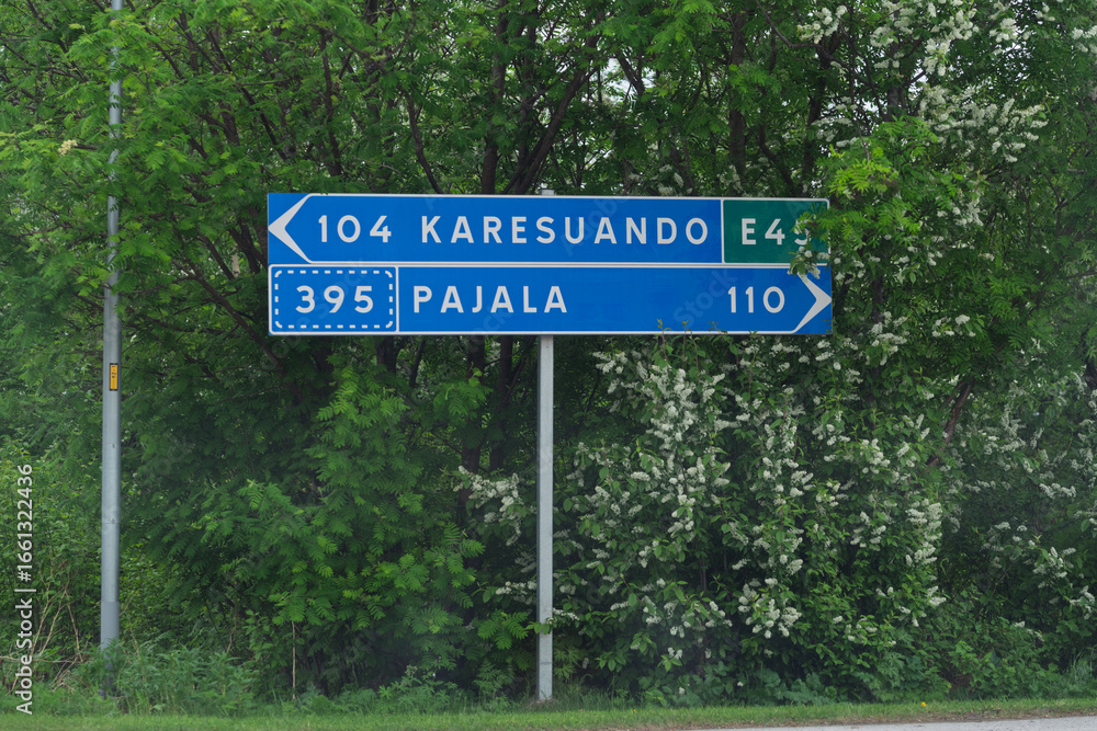 Fototapeta premium place name signs in Sweden