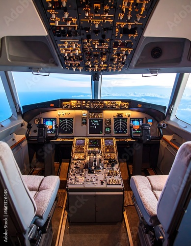 Airplane cockpit interior (1)
