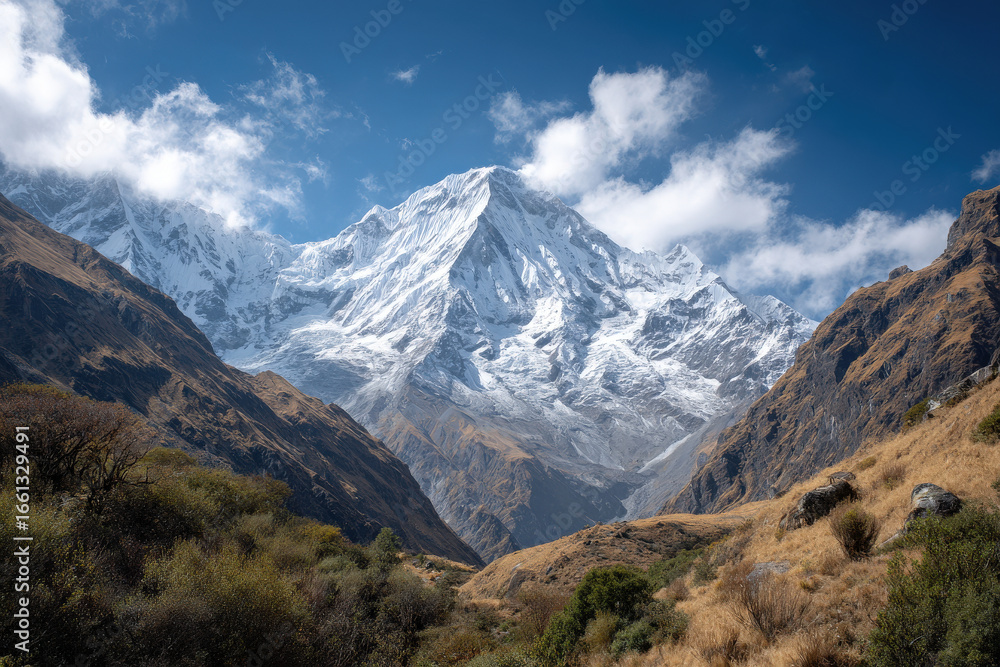 Fototapeta premium explore breathtaking adventure potential of world top mountains inviting thrillseekers to experience nature