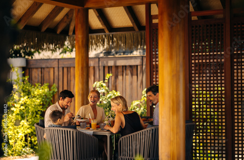 Family enjoying quality time creating cherished memories at a beautiful resort