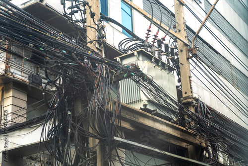 Wallpaper Mural Urban Power Lines and Infrastructure Detail Torontodigital.ca