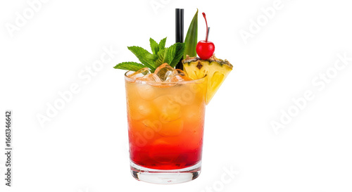 фотографія Isolated Mai Tai Cocktail