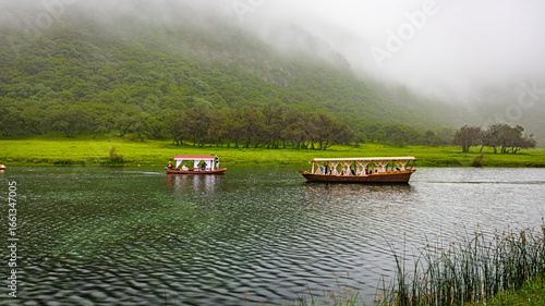 beautiful view of wadi darbat in salalah, oman