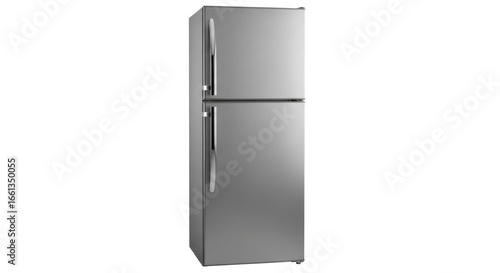 Isolated Stainless Steel Refrigerator