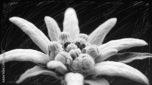 black and white
