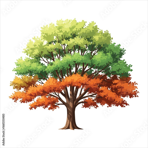 Colorful Tree Illustration