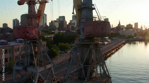 cranes in port