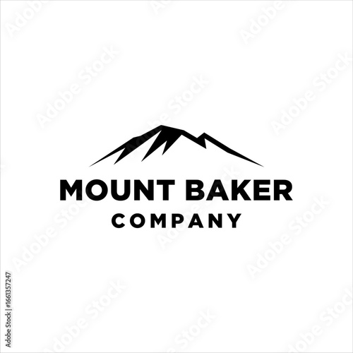 Mount Baker logo with a modern simple style design