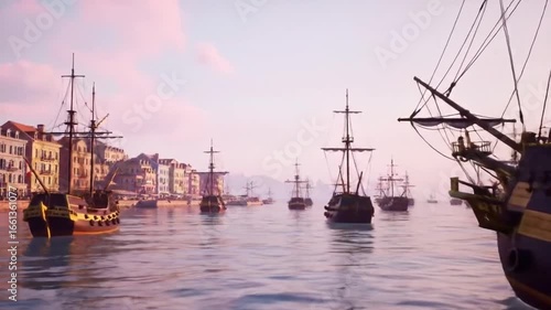 boats in venice