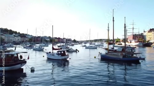 boats in the harbor
