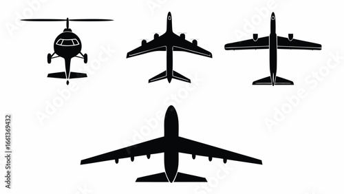 Helicopter airplane jet aircraft transportation aviation