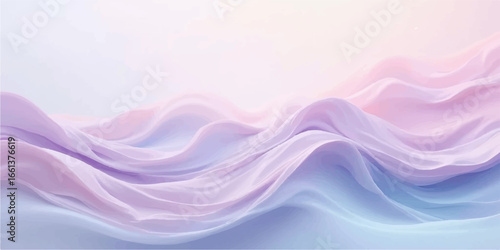 Soft waves of purple and pink light create a smooth, flowing abstract background with a smoky texture