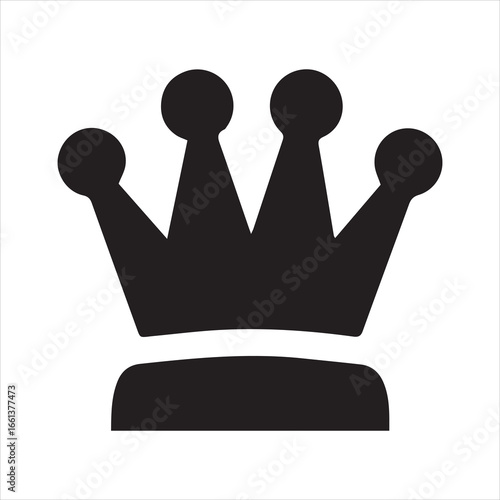  Crown icon flat style vector illustration for graphic and web design.