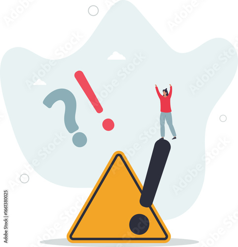 Concern or doubt to make decision, worried for problem or issue, attention or challenge ahead, distrust or trouble concept.life and employment of people.
