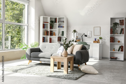 Interior of light living ro...