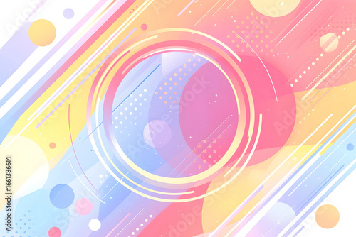 幾何学的な図形のポップな背景	