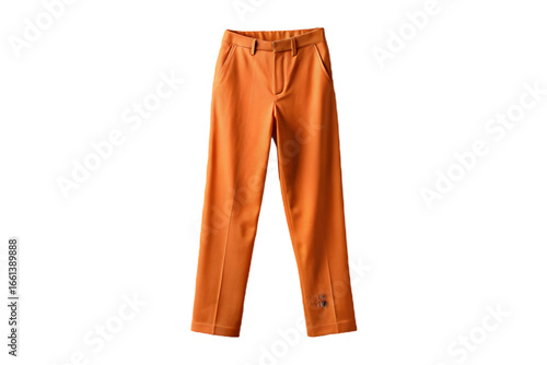 6178 orange pants isolated on a transparent background