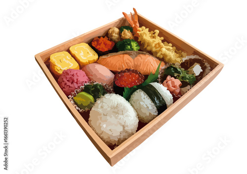 栄養に配慮した日本のお弁当