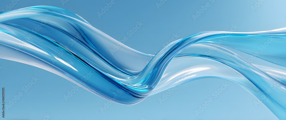 Obraz premium abstract blue wave